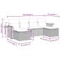 Preview: 6-tlg. Garten-Sofagarnitur mit Kissen Beige Poly Rattan