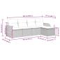 Preview: 5-tlg. Garten-Sofagarnitur mit Kissen Grau Poly Rattan