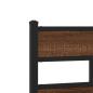Preview: ARDEBO.de - Metallbett ohne Matratze Eichen-Optik 100x190 cm