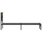 Preview: Metallbett ohne Matratze Eichen-Optik 100x190 cm