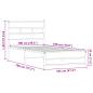 Preview: Metallbett ohne Matratze Eichen-Optik 100x190 cm