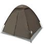 Preview: Kuppel-Campingzelt 2 Personen Braun Wasserdicht