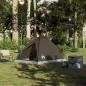 Preview: Kuppel-Campingzelt 2 Personen Braun Wasserdicht