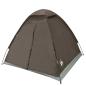 Preview: Kuppel-Campingzelt 2 Personen Braun Wasserdicht