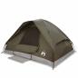 Preview: Kuppel-Campingzelt 4 Personen Braun Wasserdicht