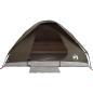 Preview: Kuppel-Campingzelt 4 Personen Braun Wasserdicht