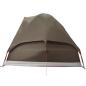 Preview: Kuppel-Campingzelt 4 Personen Braun Wasserdicht