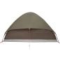 Preview: Kuppel-Campingzelt 4 Personen Braun Wasserdicht