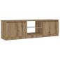 Preview: TV-Schrank mit LED-Leuchten Artisan-Eiche 120x30x36 cm