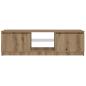 Preview: TV-Schrank mit LED-Leuchten Artisan-Eiche 120x30x36 cm