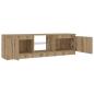 Preview: TV-Schrank mit LED-Leuchten Artisan-Eiche 120x30x36 cm