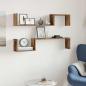 Preview: Wandregale 2 Stk. Altholz-Optik 100x15x20 cm Holzwerkstoff