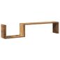 Preview: Wandregale 2 Stk. Altholz-Optik 100x15x20 cm Holzwerkstoff