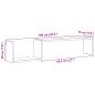 Preview: Wandregale 2 Stk. Altholz-Optik 100x15x20 cm Holzwerkstoff
