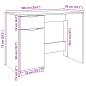 Preview: Schreibtisch Artisan-Eiche 100x50x75 cm Holzwerkstoff