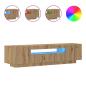 Preview: TV-Schrank mit LED-Leuchten Artisan-Eiche 160x35x40 cm
