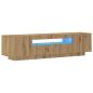 Preview: TV-Schrank mit LED-Leuchten Artisan-Eiche 160x35x40 cm