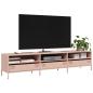 Preview: ARDEBO.de - TV-Schrank Rosa 202x39x43,5 cm Kaltgewalzter Stahl