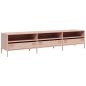 Preview: TV-Schrank Rosa 202x39x43,5 cm Kaltgewalzter Stahl