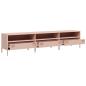 Preview: TV-Schrank Rosa 202x39x43,5 cm Kaltgewalzter Stahl