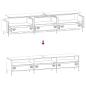 Preview: TV-Schrank Rosa 202x39x43,5 cm Kaltgewalzter Stahl