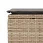 Preview: 6-tlg. Garten-Sofagarnitur mit Kissen Beige Poly Rattan