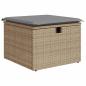 Preview: 5-tlg. Garten-Sofagarnitur mit Kissen Beige Poly Rattan Akazie