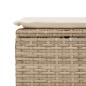 Preview: 6-tlg. Garten-Sofagarnitur mit Kissen Beige Poly Rattan
