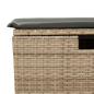 Preview: 4-tlg. Garten-Sofagarnitur mit Kissen Beige Poly Rattan