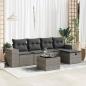 Preview: ARDEBO.de - 6-tlg. Garten-Sofagarnitur mit Kissen Grau Poly Rattan