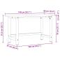 Preview: Werkbank Hellbraun 140x60x81,5 cm Massivholz Eiche