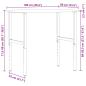 Preview: Werkbank Hellbraun 100x60x(71,5-98) cm Massivholz Eiche