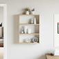 Preview: Wandregal Sonoma-Eiche 43x9x60 cm Holzwerkstoff