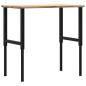 Preview: Werkbank 100x60x(71,5-98) cm Massivholz Eiche