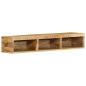 Preview: TV-Wandschrank 100x30x19 cm Raues Mangoholz