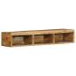 Preview: TV-Wandschrank 100x30x19 cm Raues Mangoholz