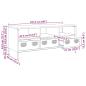 Preview: TV-Schrank Anthrazit 101,5x39x43,5 cm Kaltgewalzter Stahl