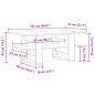 Preview: Couchtisch Altholz-Optik 102x55x42 cm Holzwerkstoff