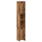 Preview: Badschrank Altholz-Optik 30x30x183,5 cm Holzwerkstoff