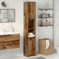 Preview: Badschrank Altholz-Optik 30x30x183,5 cm Holzwerkstoff
