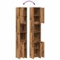 Preview: Badschrank Altholz-Optik 30x30x183,5 cm Holzwerkstoff