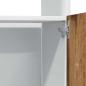 Preview: Mikrowellenschrank Altholz-Optik 60x57x207 cm Holzwerkstoff