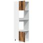 Preview: Mikrowellenschrank Altholz-Optik 60x57x207 cm Holzwerkstoff