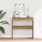 Preview: ARDEBO.de - Konsolentisch Artisan-Eiche 80x30x80 cm Holzwerkstoff