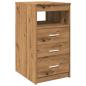 Preview: Schubladenschrank Artisan-Eiche 40x50x76 cm Holzwerkstoff
