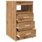 Preview: Schubladenschrank Artisan-Eiche 40x50x76 cm Holzwerkstoff