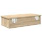 Preview: Wandregal mit Schubladen Sonoma-Eiche 60x25x15 cm Holzwerkstoff