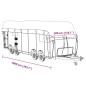 Preview: Dachplane für Wohnwagen Grau 1000x300 cm Vliesstoff