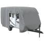 Preview: Schutzhülle für Wohnwagen Grau 670x250x220 cm Vliesstoff