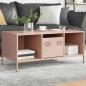 Preview: ARDEBO.de - Couchtisch Rosa 101,5x50x43,5 cm Kaltgewalzter Stahl